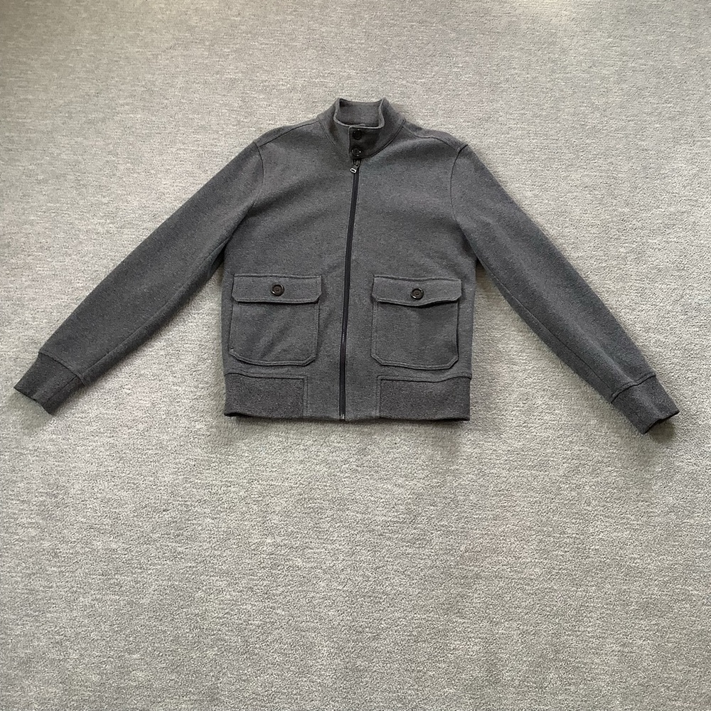 Banana Republic Gray Zip-Up Jacket Sz. M